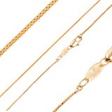 Cadenas de eslabones Thin Box enchapadas en Oro 14K, oro rosa, oro blanco