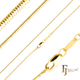 Cadenas Serpiente finas enchapadas en Oro 14K, Oro Rosa