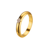 Alianzas en Oro de 18K, baño de Oro Rosa bicolor