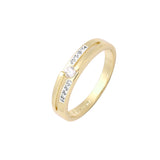 Минимализм 14-каратное золото, розовое золото, двухцветные кольца FJ Jewelry