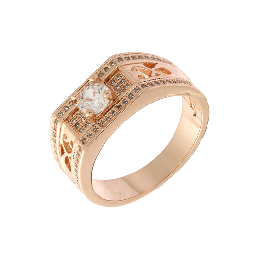 Solitario lujoso de Oro 14K Anillos para hombre