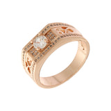 Solitario lujoso de Oro 14K Anillos para hombre