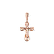 Eastern Orthodox Russian pendant in Rose Gold two tone, 14K Gold plating colors