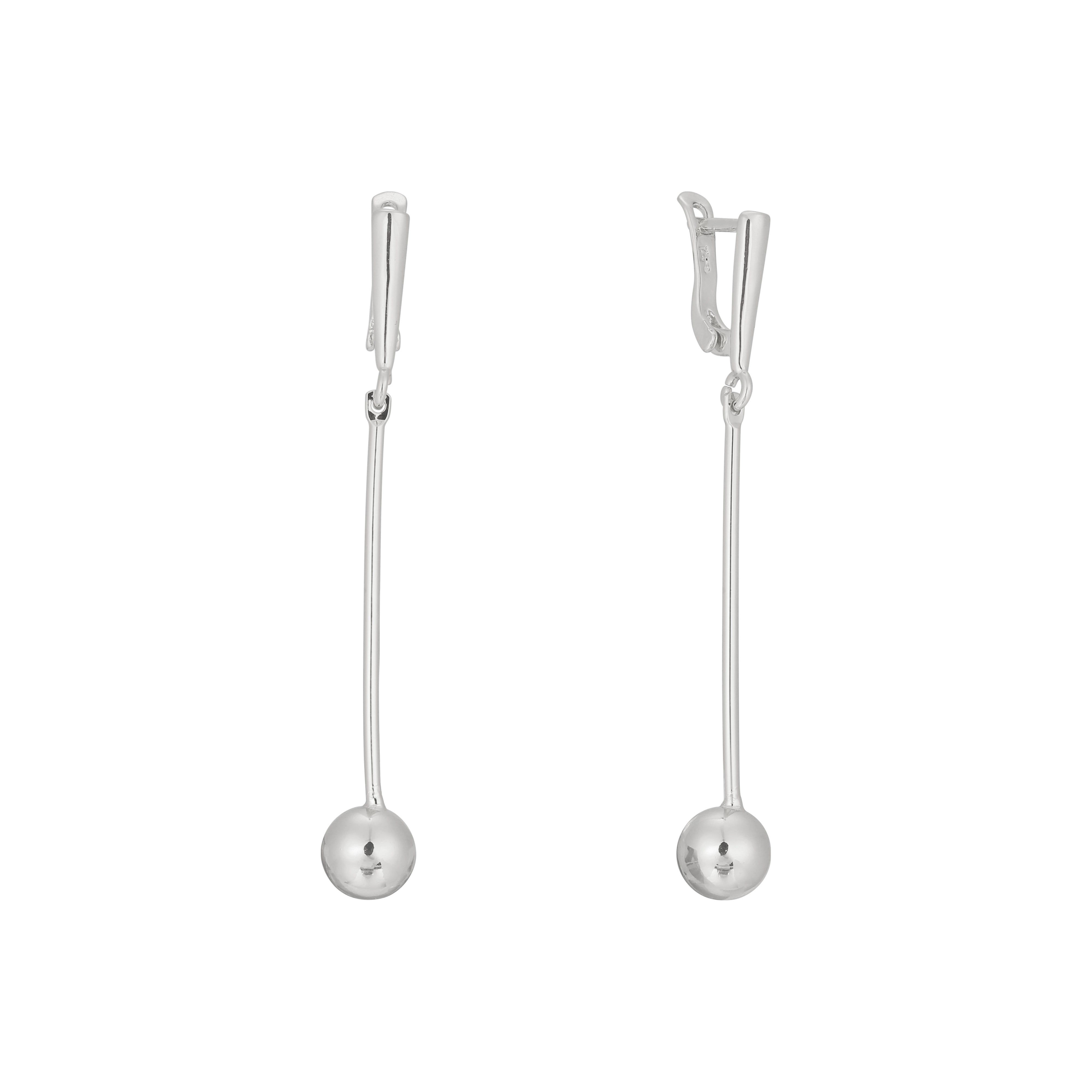 Olivia's Beads - Pendientes largos de cuentas en colores bañados en oro de 14 quilates, oro blanco y oro rosa.