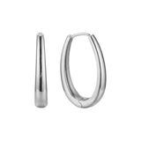 Aretes U Huggie (2 tamaños) en colores baño de Oro 14K, Oro Blanco, Oro Rosa