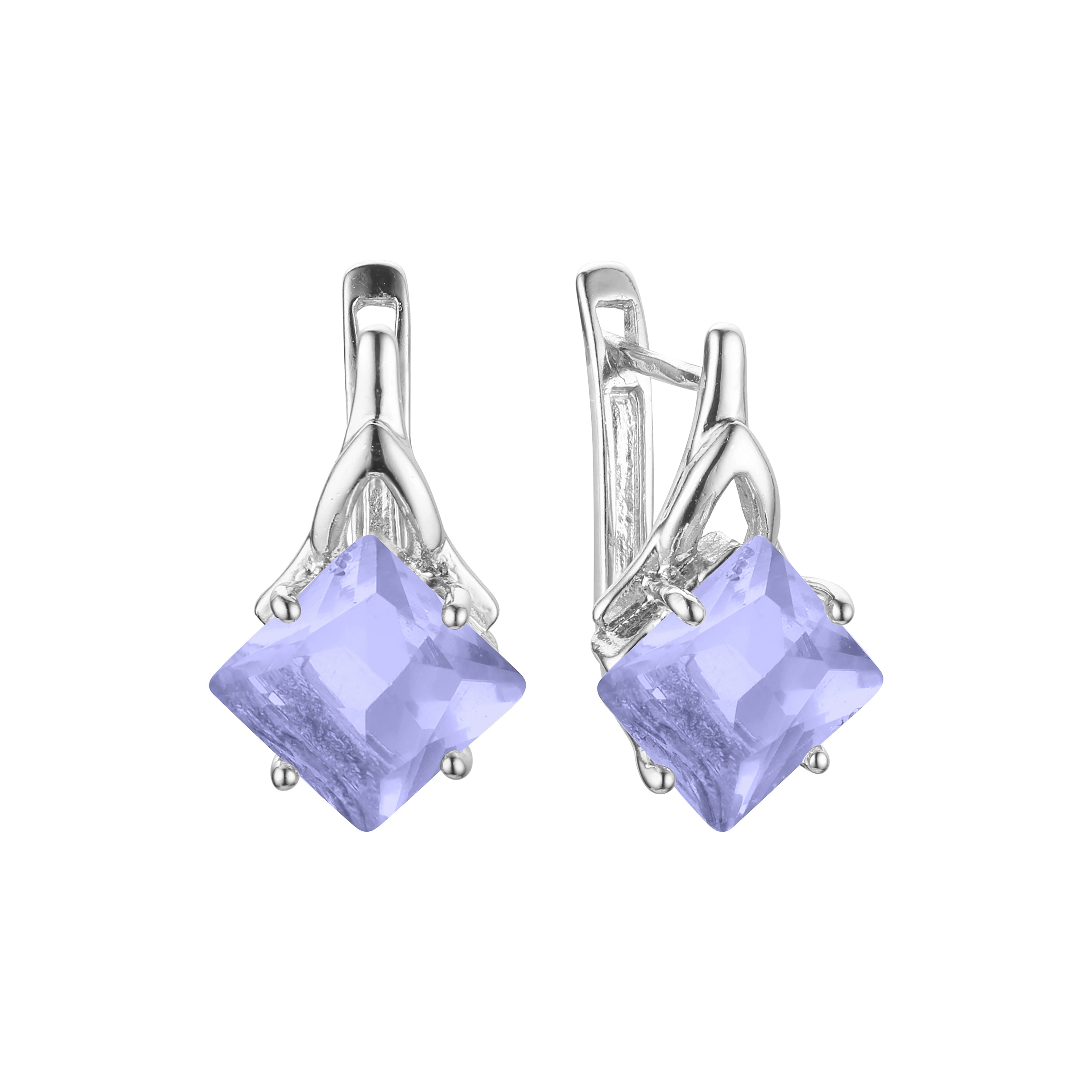 Aretes en Oro 14K, Oro Blanco, Baño en Oro Rosa colores