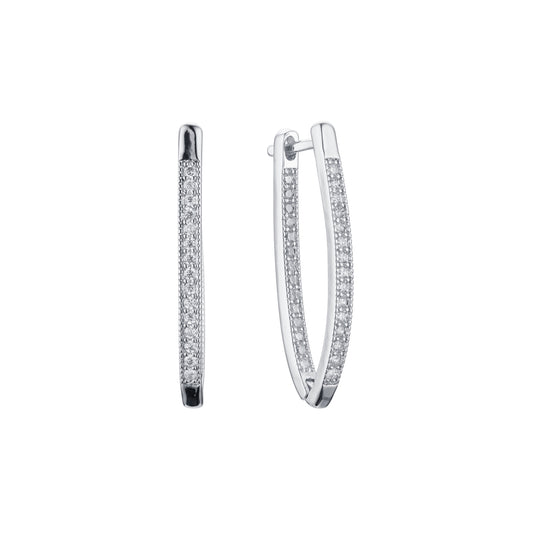 .Tall earrings in 14K Gold, White Gold, Rose Gold plating colors