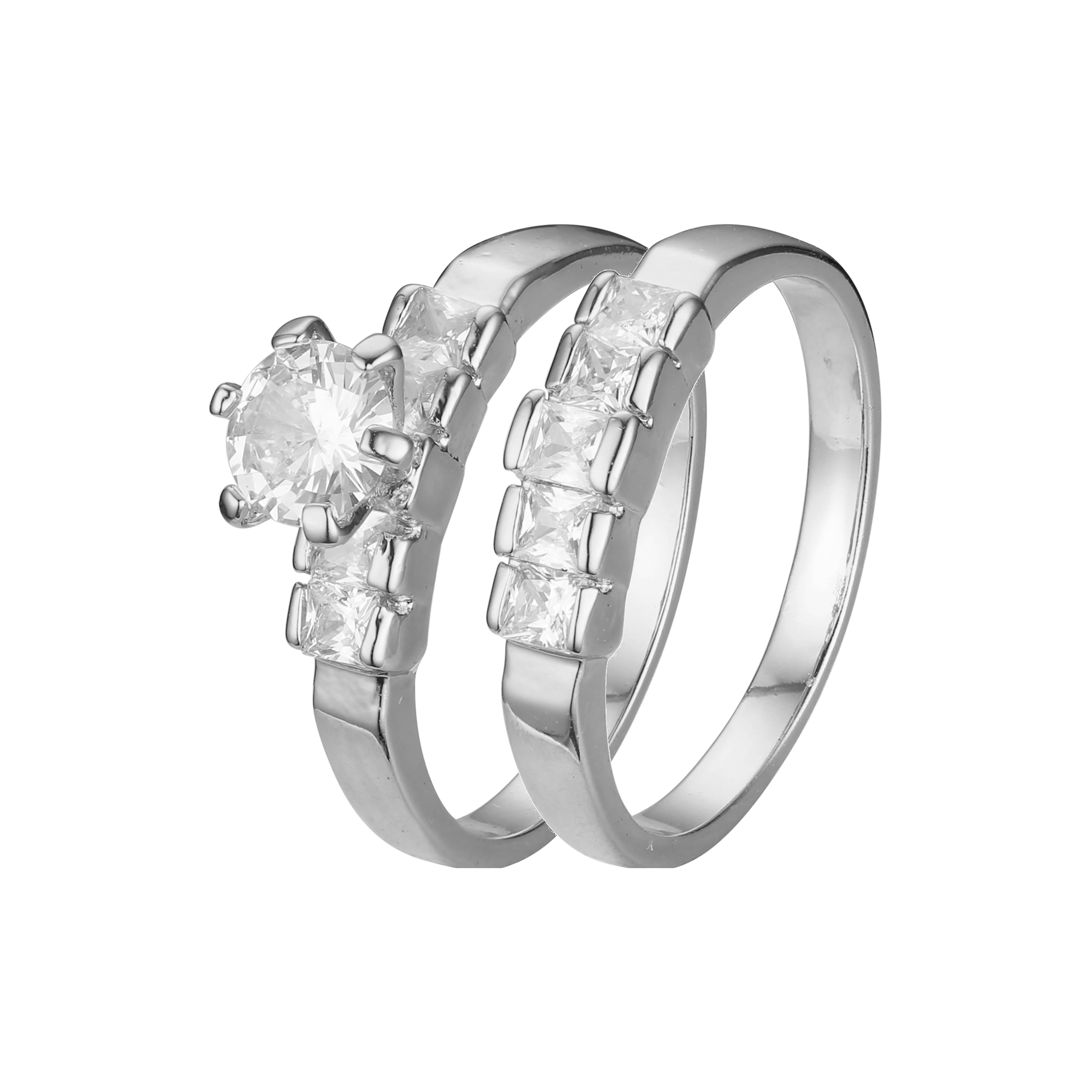 Anillos apilables en colores Oro 18K, Oro Blanco, Baño Oro 14K