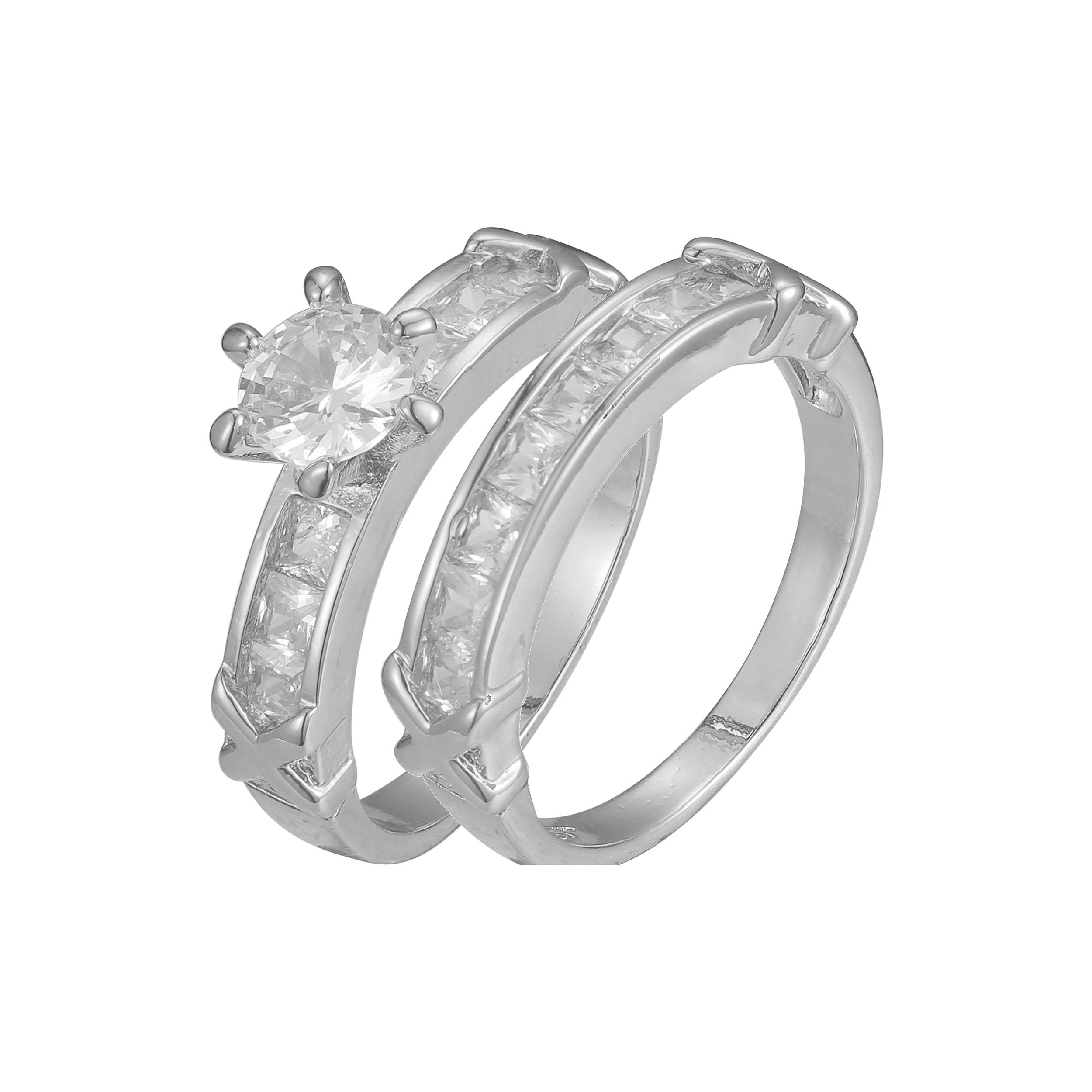 Anillos apilables en colores Oro 18K, Oro Blanco, Baño Oro 14K