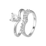 Anillos apilables en colores Oro 18K, Oro Blanco, Baño Oro 14K