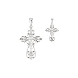 .Eastern Orthodox Russian pendant in Rose Gold two tone, White Gold plating colors