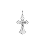 Eastern Orthodox Russian budded pendant in 14K Gold, Rose Gold two tone & White Gold plating colors