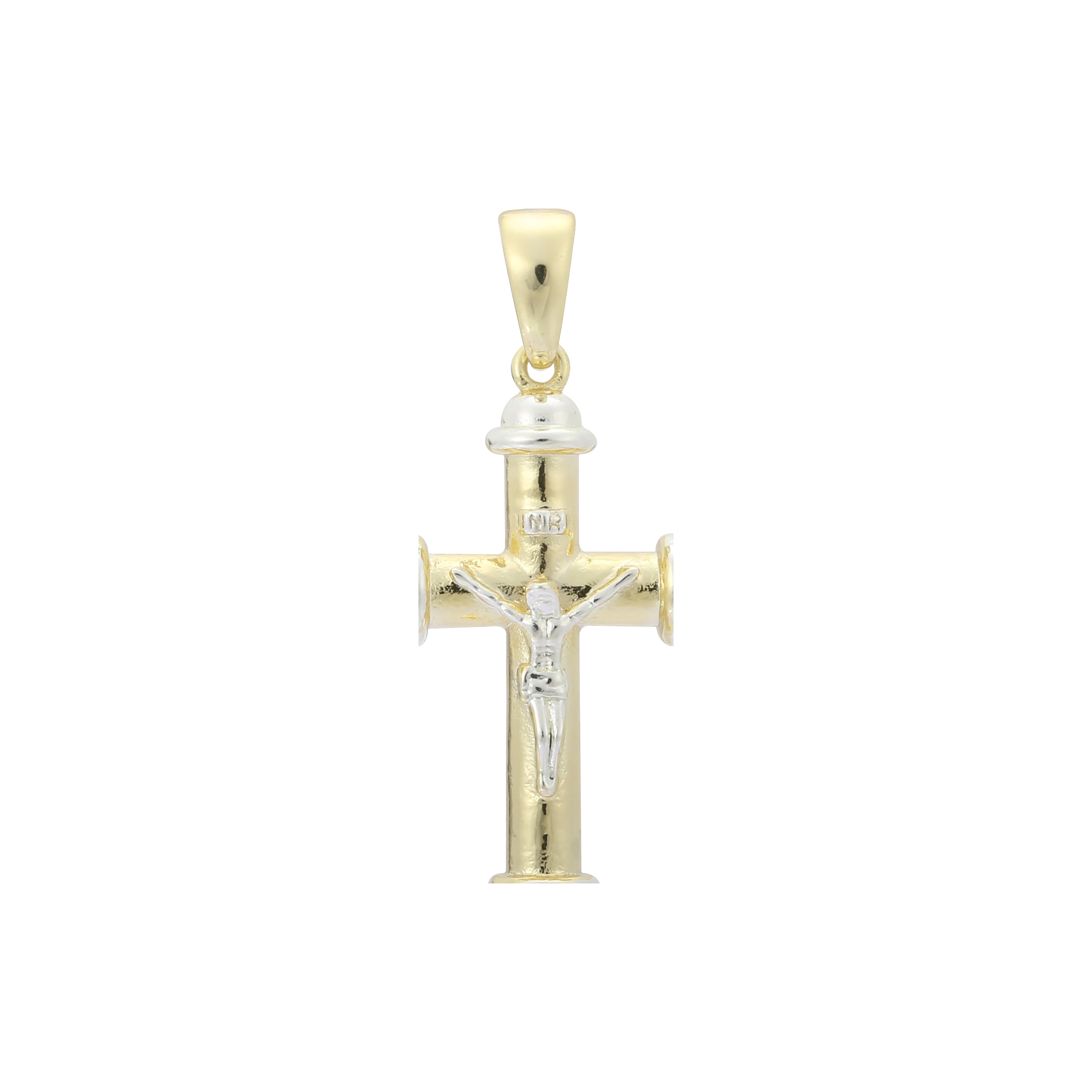 Rose Gold two tone Eastern Orthodox Russian pendant