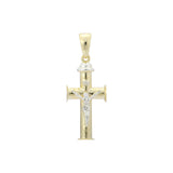 Rose Gold two tone Eastern Orthodox Russian pendant