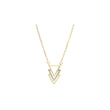 Collar de tres triángulos en Oro 14K