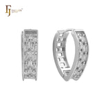 Aretes Huggie de oro de 14 quilates