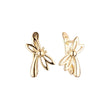 Серьги Dragonfly из 14-каратного золота и розового золота для детей