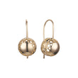 Aretes de abalorios con gancho de alambre farol en Oro 14K, oro rosa, baño de dos tonos
