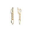 Aretes de eslabones de cadena en Oro de 14K, baño de Oro Rosa colores