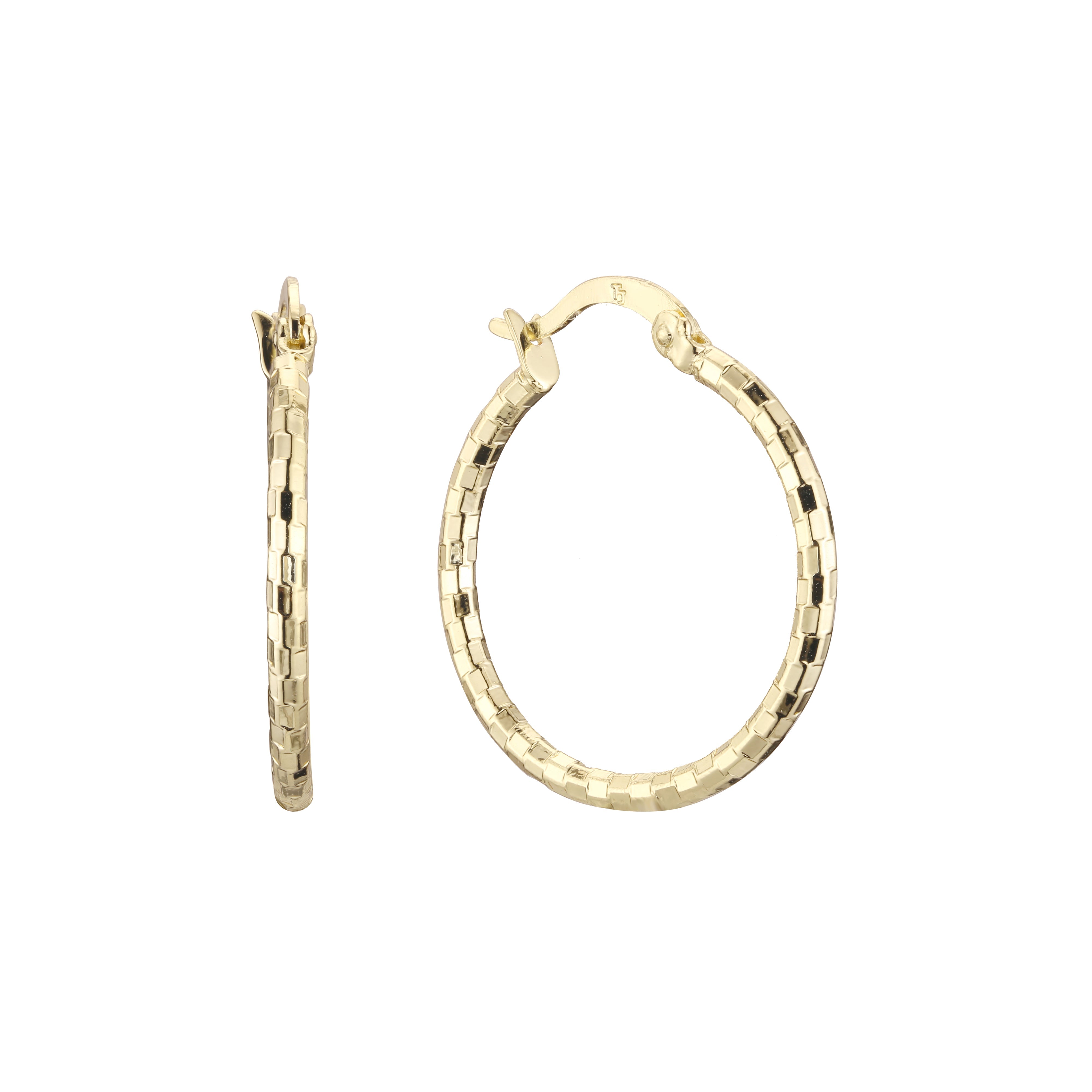 Aretes de aro de Oro 14K