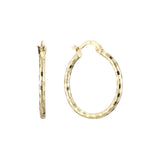 Aretes de aro de Oro 14K