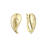 Aretes en Oro 14K, Oro Rosa, baño en dos tonos