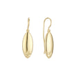 Pendientes de gancho de alambre en Oro 14K, colores de baño de oro rosa.