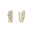 Aretes de racimo en Oro de 14K, baño de Oro Rosa colores