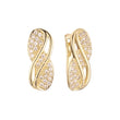 Aretes de racimo en Oro de 14K, baño de Oro Rosa colores