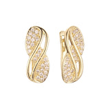Aretes de racimo en Oro de 14K, baño de Oro Rosa colores