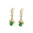 aretes de gancho de alambre de oro de 14k