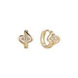 aretes de oro de 14k
