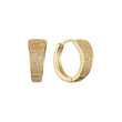 Aretes Huggie en Oro de 14K, baño de Oro Rosa colores