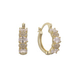 Aretes de aro de Oro 14K