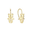 Детские серьги-крючки Bear wire из 14-каратного и Красное золото 585 пробы с двухцветным покрытием