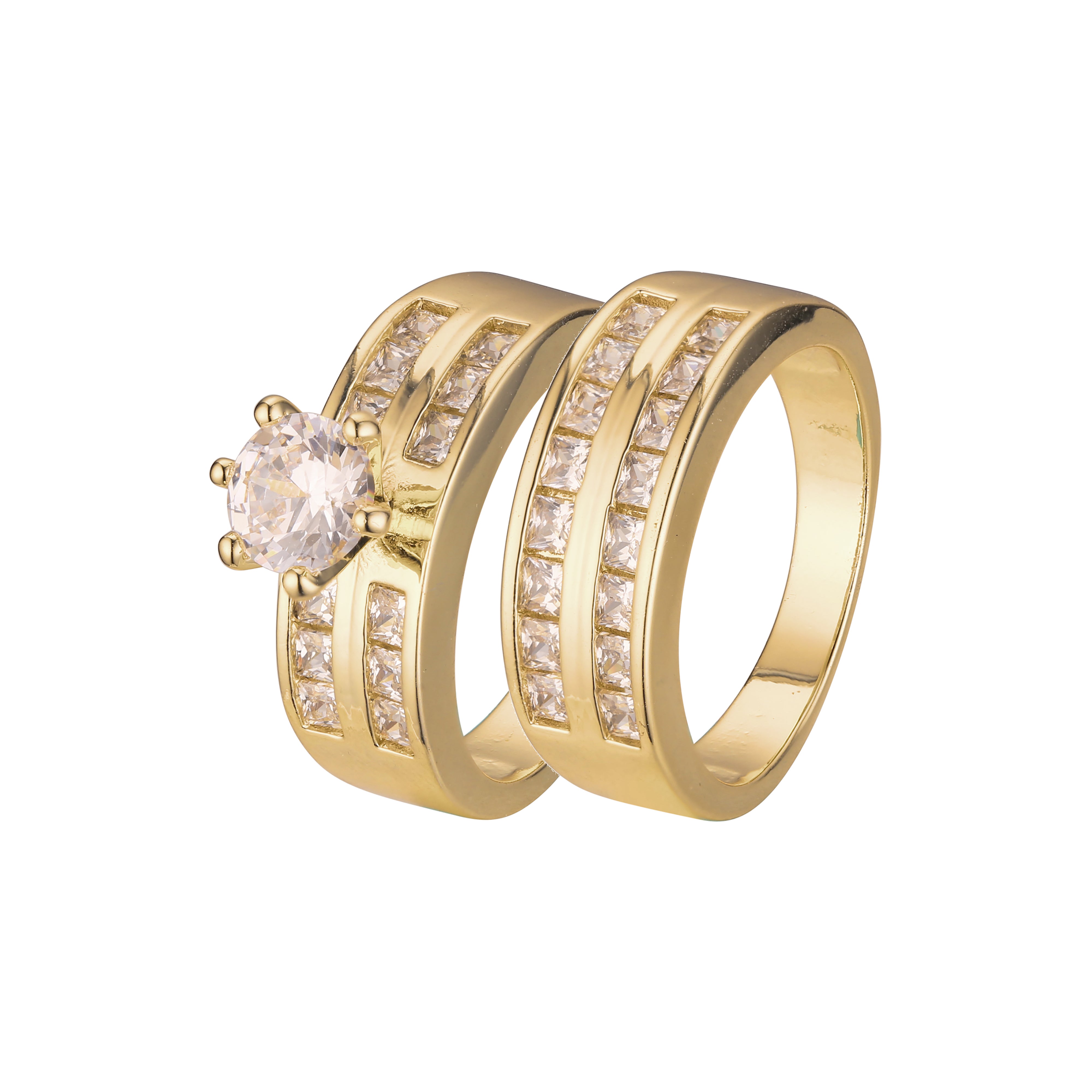 Anillos apilables en colores Oro 18K, Oro Blanco, Baño Oro 14K
