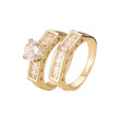 Anillos apilables en Oro de 18K, baño de Oro de 14K colores