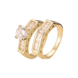 Anillos apilables en Oro de 18K, baño de Oro de 14K colores