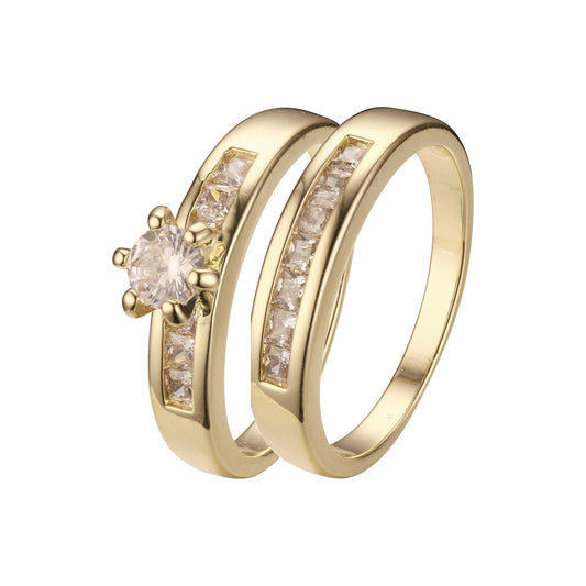 Anillos apilables en colores Oro 18K, Oro Blanco, Baño Oro 14K