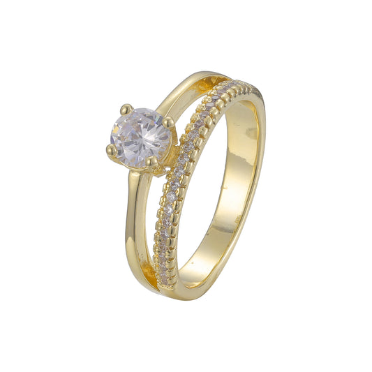 Anillos solitarios de Oro 14K