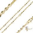 Cadenas de encaje de lentejuelas chapadas en oro blanco, Oro 14K, oro rosa
