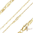 Cadenas martilladas con eslabones de espejo enchapadas en Oro 14K