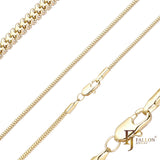 Cadenas de eslabones de fantasía con cierre doble chapadas en Oro 14K, oro rosa