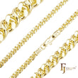 Cadenas Infinity de 8 eslabones redondos de 1,5 mm a 4 mm chapadas en Oro 14K, oro rosa, oro blanco, dos tonos