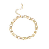 Doble eslabón rolo Oro 14K, pulseras en dos tonos