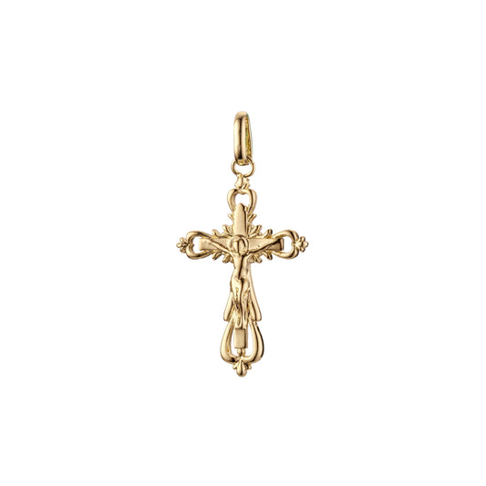 Eastern Orthodox Russian budded pendant in Rose Gold & 14K Gold plating colors