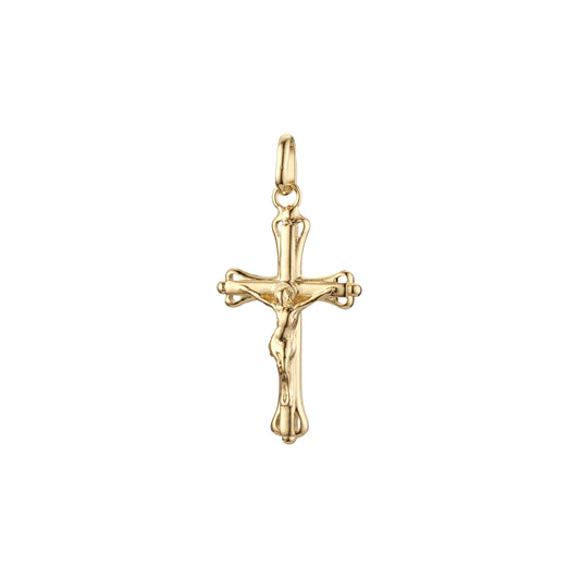 Eastern Orthodox Russian budded pendant in Rose Gold & 14K Gold plating colors