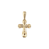 Eastern Orthodox Russian pendant in Rose Gold two tone, 14K Gold plating colors