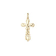 Eastern Orthodox Russian budded pendant in 14K Gold, Rose Gold & White Gold plating colors