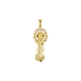 グアダルーペの聖母マリア ペンダント 14K ゴールドメッキ